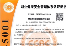 职业健康安全管理体系认证中文